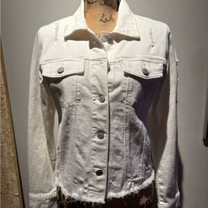 Eunina Classic White Jean Jacket
